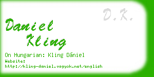 daniel kling business card