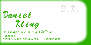 daniel kling business card